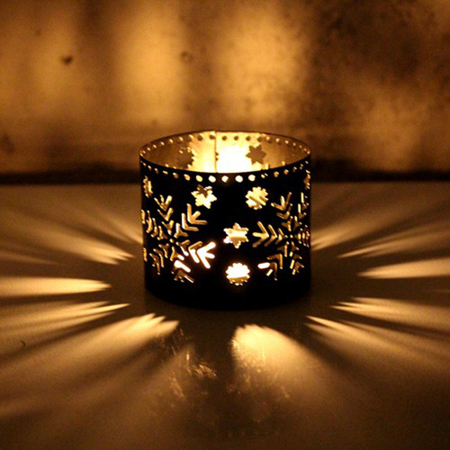 Christmas Decoration Xms Hollow Candle Candlestick Decor Par