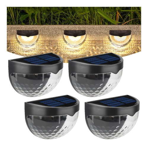 4 Pcs Lampara Solar Exterior, Ip65 Impermeable Luces