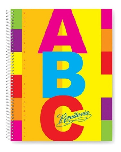 Cuaderno Rivadavia Abc Espiral Rayado 60 Hojas Microcentro