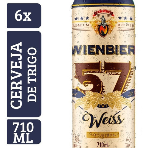 Kit Cerveja Wienbier 57 Weiss 710ml (6 Un)