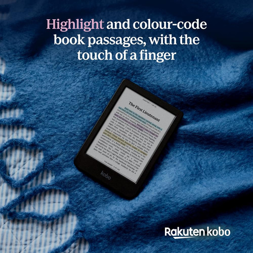 Ereader Kobo Clara Colour 6, Tinta Electrónica Sin Deslumbra