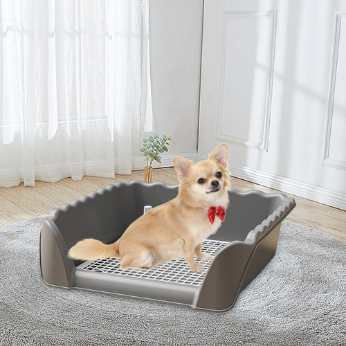 Inodoro Para Perros, Orinal Para Entrenamiento, Bandeja Gris