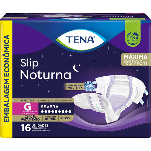 Fraldas para adultos descartáveis Tena  Slip Noturna G x 16 u