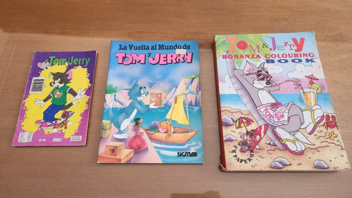 Lote 3 Revistas Comics Tom Y Jerry Libro Para Pintar 