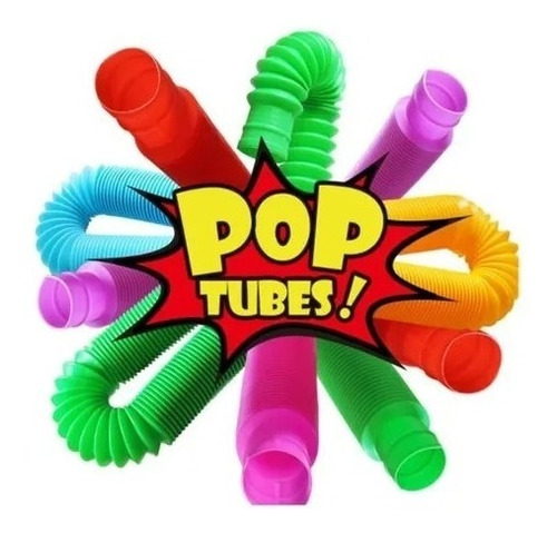 Pop It Tube - Pop It Tubo X 6 Piezas Colores Surtidos