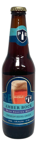 Cerveza Artesanal Pbg Amber Rock 355 Ml