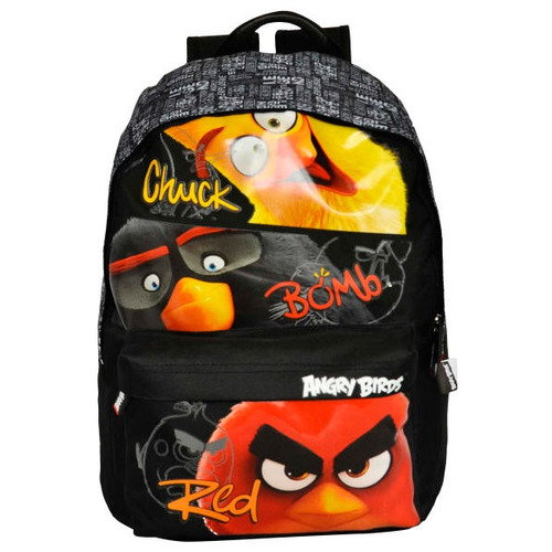 Mochila Costas Angry Birds Santino Chuck Bomb Red