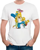 Comprar Playera Anime Serie Los Simpson Homero Marge Lisa Bart #1017