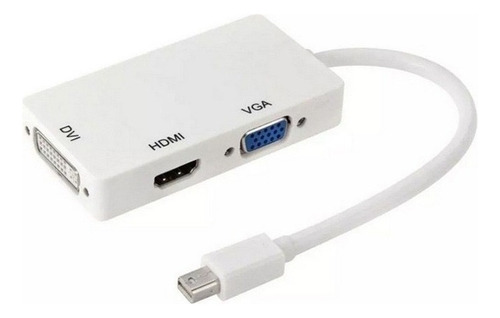 Cabo Adaptador 3x1 Mini Display Port/thunderbolt Hdmi Vga Dv