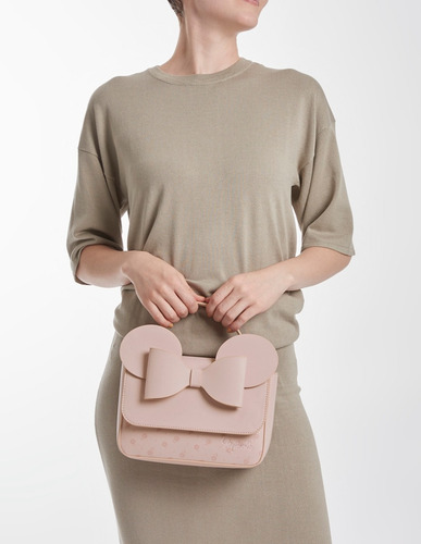 Bolsa Crossbody Mujer Minnie Wcapsule Rosa Claro Hbtelium3cw Acabado De Los Herrajes Níquel Diseño De La Tela Gráfico