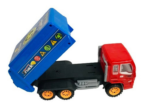 Imagen 3 de 4 de Camion De Residuos Basura A Friccion New Ar1 12054 Ellobo