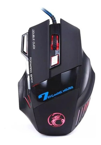 Mouse Gamer 7 Botones 3200 Dpi Cambia Colores Calidad A A A