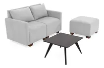 Comprar Sala Alcalá 3 Módulos (puff) Con Mesa De Centro Novo