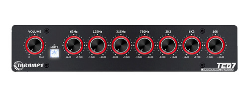 Ecualizador Auto Taramps Led Teq7 7 Bandas Rca 2 Canales