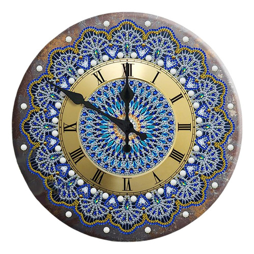 5d Diamante Pintura Reloj Mandala Flor Hogar Decoración