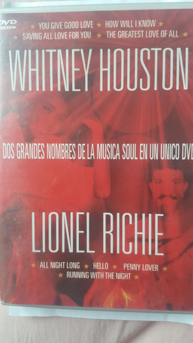Dvd Whitney Houston Y Lionel Richie Usado Excelente Estado