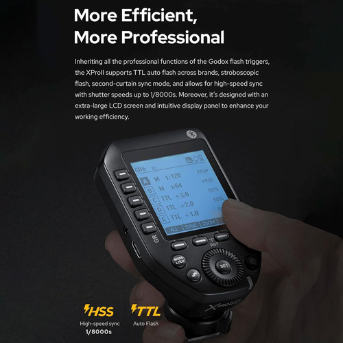 Transmisor Xproii-n 2.4g Ttl Flash Inalámbrico 32 Canales
