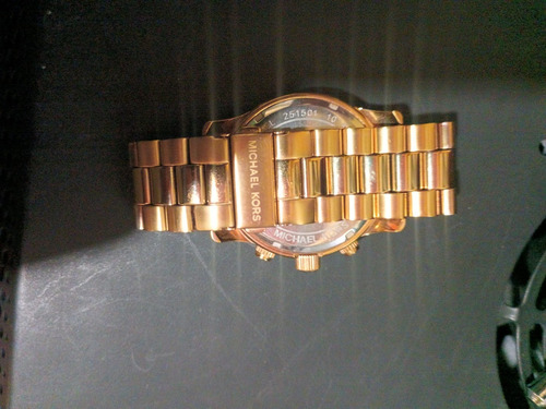 Reloj Michael Kors Mk8407 Dorado Dorado Negro (Usado)
