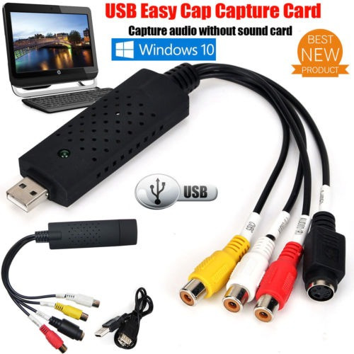Imagen 2 de 5 de Cintas De Vhs De Usb A Pc Dvd Video Audio Converter 3 Rca Dv