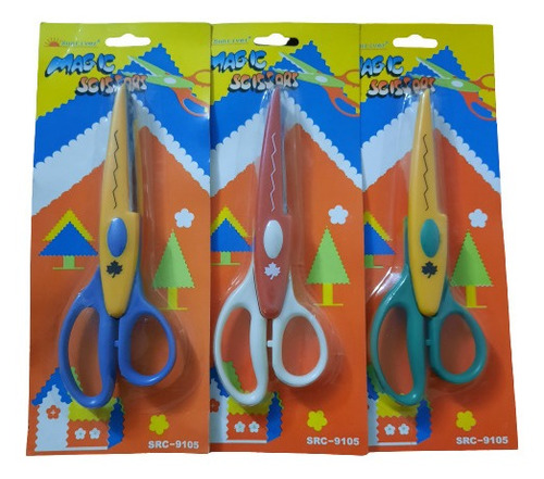 Tijera Zig Zag 16,5cm Colores Surtidos