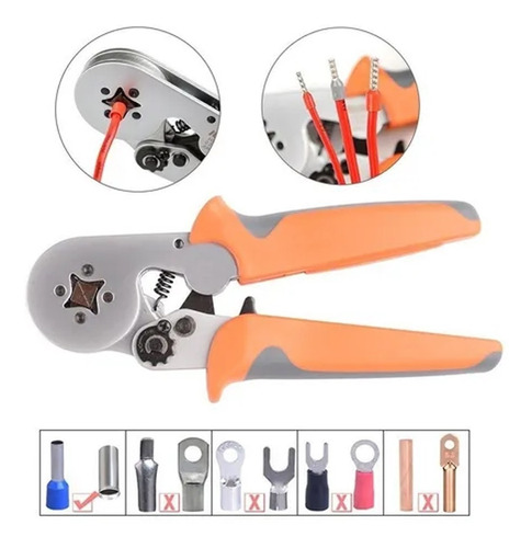 Imagen 2 de 5 de Pinza Crimpeadora Zoloda P/ Terminales Hasta 6mm Crimp-1