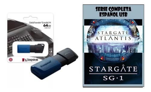 Usb 64 Gb - Stargate Sg-1 Y Atlantis Colección 