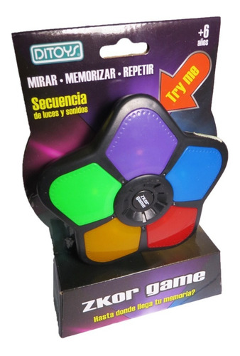 Imagen 4 de 9 de Zkor Game Clasico Juego De Memoria Original Ditoys