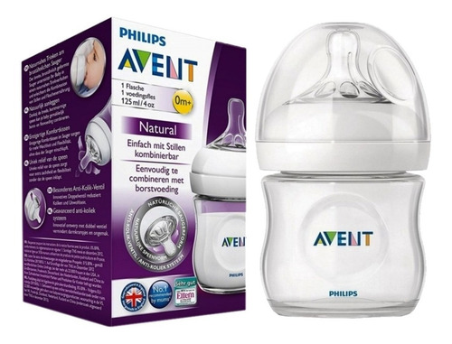 Avent Mamadera Natural - Facilita Enganche Natural 125ml 0m+