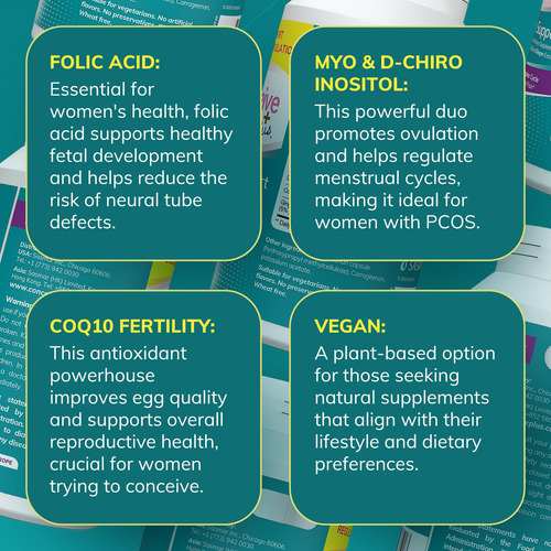 Conceive Plus Fertilidad Y Ovulación 180 Cápsulas