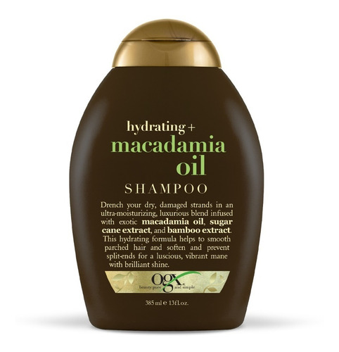 Ogx Shampoo Hydrating Macadamia Oil 385ml