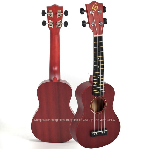 Ukelele Soprano Electroacustico Caoba Genuina Premium Funda