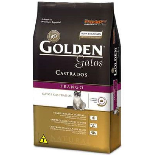 Ração Golden Gato Adulto Castrado - Frango - 10,1kg