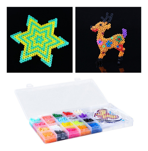 Kit De Cuentas De Fusibles Con Papel De Planchar 20 Colores