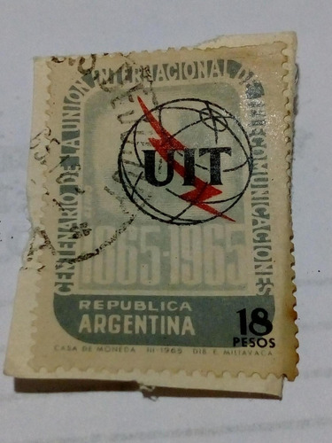 Estampilla U.i.t.                      18 Pesos          (5)