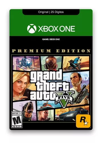 Gta 5 Premium Edition Xbox One Digital 25 Dígitos Original