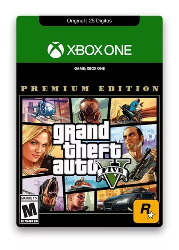 Gta 5 Grand Theft Auto V Xbox One Código 25 Dígitos