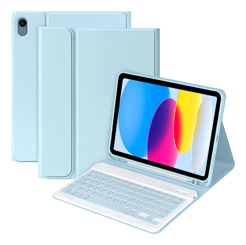 Teclado Funda Mmk Para iPad 11th Gen (a16, 2025) Azul