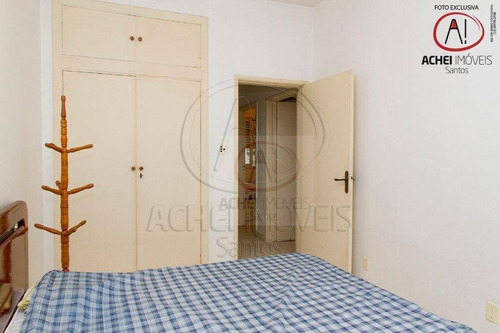 Imagem 27 de 30 de Apartamento Com 3 Dormitórios, 2 Wcs, Andar Alto, Quadra Da Praia, 1 Vaga, À Venda, 128 M² Por R$ 510.000 - Embaré - Santos/sp - Ap10350