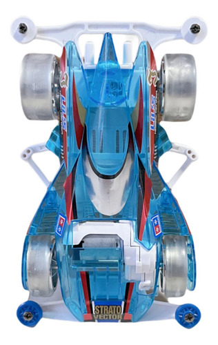 Kit De Construcción De Coche Mini 4wd, Juguete Azul
