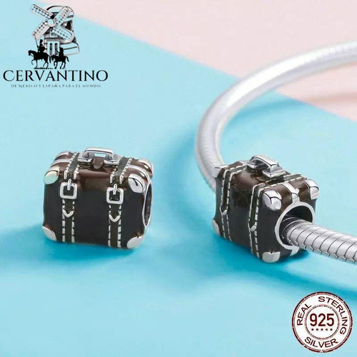 Charm Plata 925 Classic Briefcase Maletin Compatible/pando.