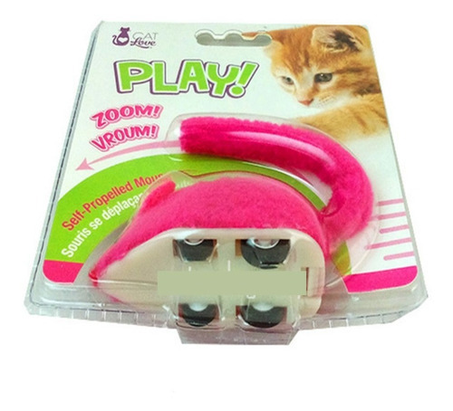 Imagen 2 de 2 de Juguete Gatos Gatitos Raton Interactivo Con Ruedas Cat Love