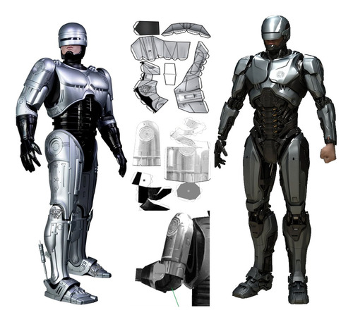 Robocop Figuras 60 Cm (x2) Papercraft (envio X Mail)