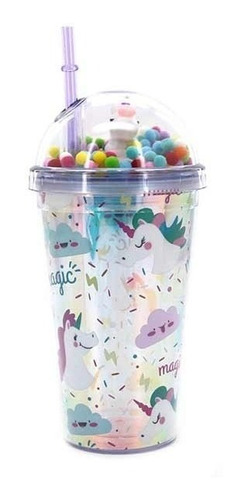 Vaso Infantil Trendy Unicronio Con Sorbete Cod 14805