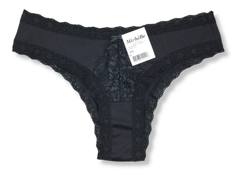 Kit C/ 3 Calcinha Tanga Renda Frontal Transparente Michelle