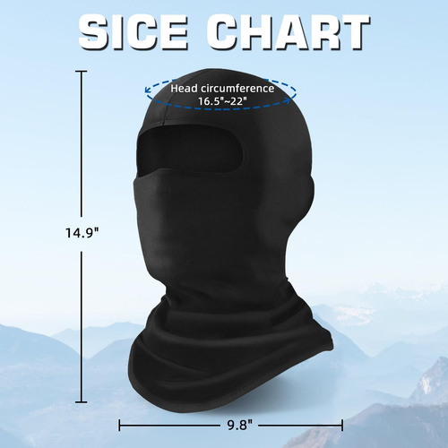 Balaclava Ski Mask Xeoxarel 6 Pack Cooling Neck Gaiter