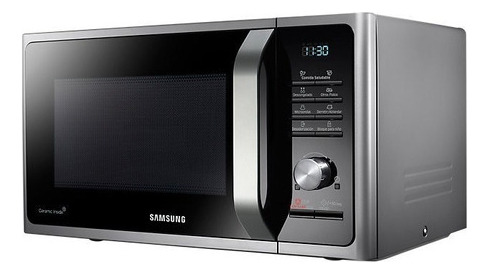 Microondas Samsung 28l Grill Plata Mg28f3k3tas