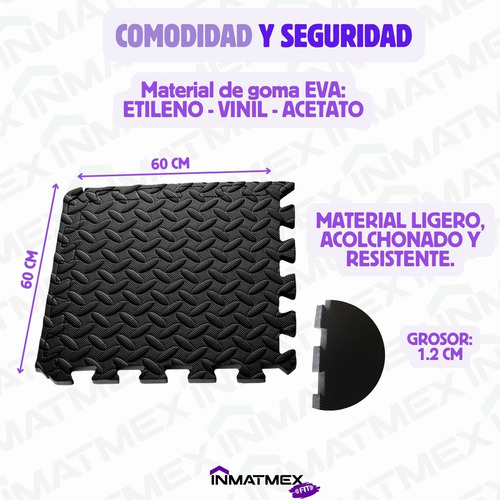 Tapete Gimnasio Piso Eva Set Con 76 Piezas Piso Multiuso