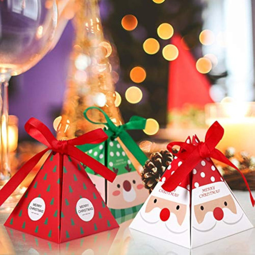 30 Cajas De Navidad Con Caramelos Decoraciones Navidenas