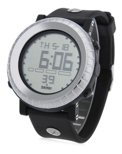 Relógio Masculino Skmei Digital 1172 - Preto E Prata
