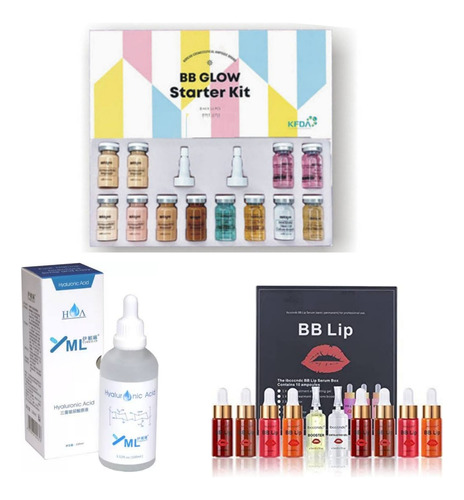 Bb Glow Starter Kit Booster Bb Lips Surtidos Péptidos Viales